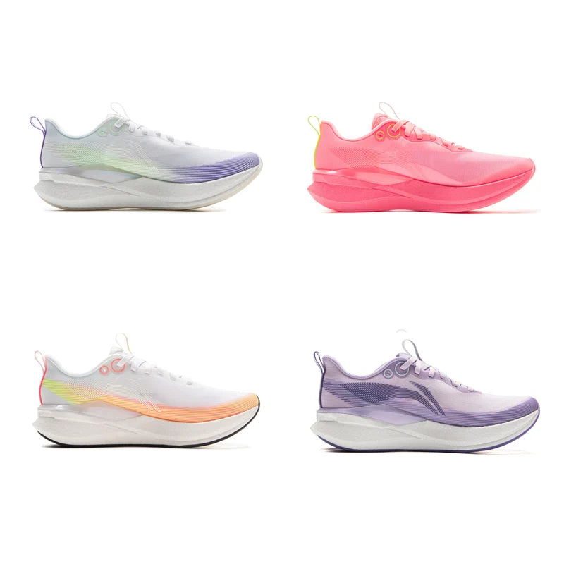 Li-Ning Women RED HARE 8 PRO Racing Running Shoes BOOM FIBER Cushion GCR LOC LiNing Lightweight Reflective Sneaker ARPV006